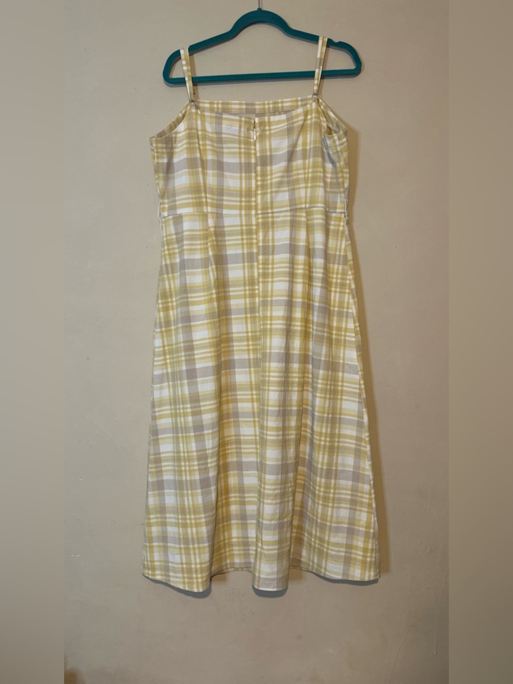 Yellow Plaid Dress - 16